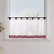 Yujiao Mao 1er-Pack Voile Scheibengardine mit Schlaufen HxB 30x120cm Winerot