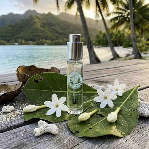 Tehani - Polynesien - FiiLiT Parfum du Voyage - Eau de Parfum Blumig-Solar Unisex - Tiaré-Blüte, Monoï, Vanille - Nachfüllbarer Flakon, 95% natürlichen Ursprungs, Vegan, Made in France - 11 ml