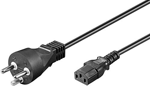 MicroConnect PE120405R Electrical Cable 0.5 m Black IEC 320 - Electric Cables (0.5 m, Male Connector/Female Connector, IEC 320, Black)