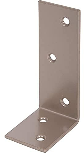 Alberts 300265 DURAVIS® Balkenwinkel | ungleichschenklig | perlbeige duplexbeschichtet RAL 1035 | Größe 40 x 80 x 30 mm