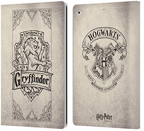 Head Case Designs Officially Licensed Harry Potter Gryffindor Parchment Sorcerer's Stone I Leather Wallet Case Compatible With Apple iPad 10.2 2019/2020/2021