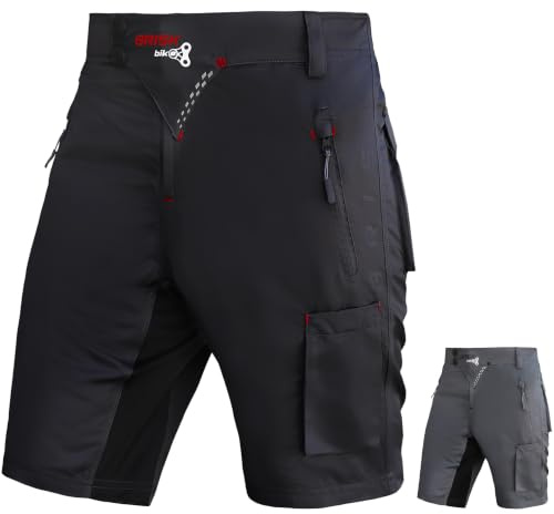 Brisk Bike MTB-Shorts mit gepolsterter Innen-Kompressions-Shorts