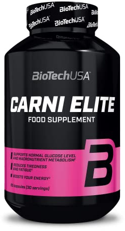 BioTechUSA Carni Elite | L-Carnitin-Komplex in Kapseln | Enthält 8 aktive Inhaltsstoffe | mit CLA und HCA | Mineralien und Vitaminen | 90 Kapseln