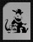 Banksy Hip Hop Rat Schablone / A3 Größe / Bemalt Größe 26 x 26 cm / Home Decor Art Painting Schablone
