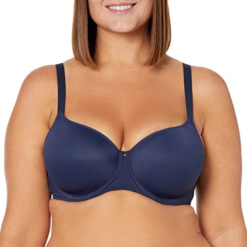 Fantasie Women's Aura Underwire Seamless T-Shirt Bra, Sheer, Navy, 32GG US
