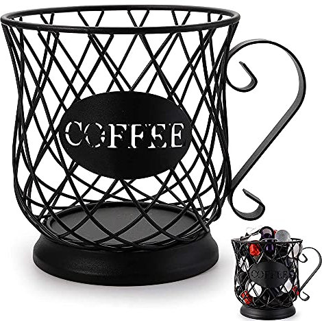 Whcctl Cestello Portaoggetti per Caffè, Porta Cialde e Capsule Multiplo, Portaoggetti da Cucina, Cestino Frutta Tazza (A)