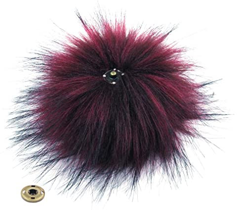 HUAPING Taschenanhänger Bommel,Pom Pom Fell,Fellbommel Für Mütze,Bommel Für Mützen,Pompoms for Hat,Kunstfellbommel, 6 Stück Fellbommel Kunstfell Bommel Fellpompon Pompon Kunstpelz Accessoire Ca 12cm