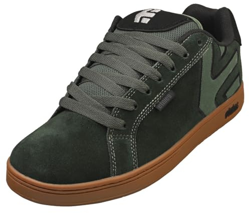 Etnies Men's Fader Skate Shoe, Green/Gum, 10.5 UK