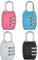 4PCS Luggage Locks, 3 Digit Combination Padlock Digit Security Padlock Resettable Code Locks Suitcase Combination Locks Outdoor Waterproof Coded Padlock Small Number Lock Padlock for Gym Locker Zip
