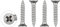 WELLOCKS Vis autotaraudeuses | M3 x 16mm | 50 PCS Kit de vis en acier inoxydable | Tête plate Vis à tôle Set de vis à bois | pour la réparation maison travaux sur bois Intérieur Extérieur (D034316)