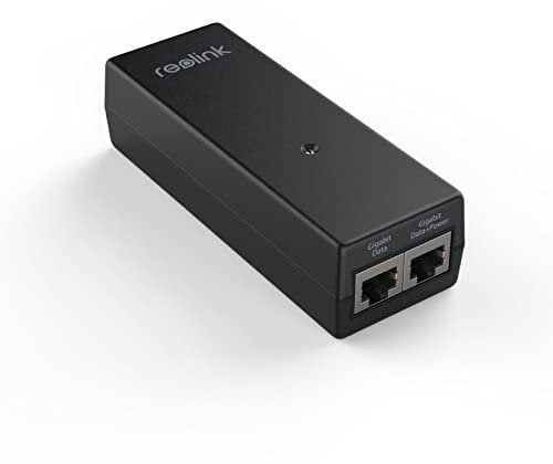 Reolink Injecteur PoE Gigabit Distance jusqu'à 100m, Plug & Play, Convient aux caméras PoE Sonnette vidéo