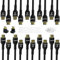 Câble HDMI 4K 2 mètre(paquet de 10),câble HDMI 2.0 Ultra HD,connecteurs en nylon tressé et plaqués or,4K à 60 Hz,2K,1080P,câbles HDMI en vrac pour ordinateur portable,moniteurs,HDTV,PS5 et plus