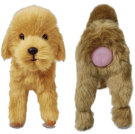 ZZYYZZ Simulazione Accoppiamento Giocattolo per Cani, Giocattoli per Cani Estro per Animali Domestici Maschi, Giocattolo Estro per Dormire per Cani, Giocattolo per Cani con Suono,Marrone,18cm