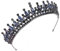 Damen Tiara, Krone für Henna Hochzeit Party, Glitzer Haarschmuck für Braut Geburtstag Festzug Abschlussball Halloween Cos-play Kostüm Weihnachtsfeier Pricess Kronen | Pedro Design - Marineblau