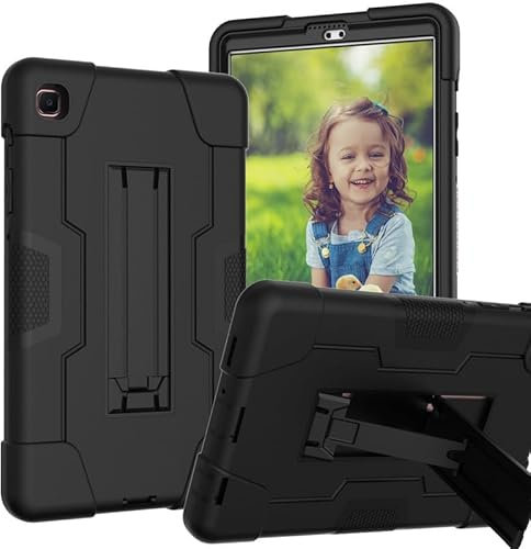 Funda para tablet Samsung Galaxy Tab A7 Lite de 8.7 pulgadas T225/T220 (2021), soporte integrado, híbrido de silicona suave de policarbonato duro, protección de cuerpo completo a prueba de golpes,