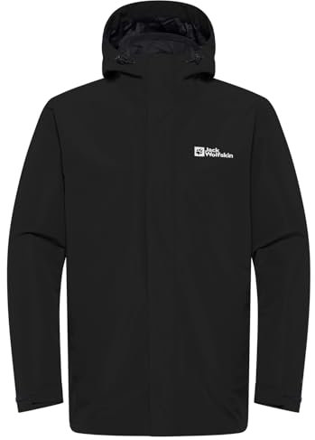 Jack Wolfskin Herren Altenberg 3in1 Jkt M, Schwarz, XL EU