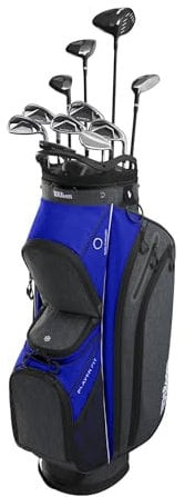 Wilson Men's Player FIT MRH Graph/CART R Flex Kompletter Satz, Blau/Schwarz/Weiß, Inkl Bag