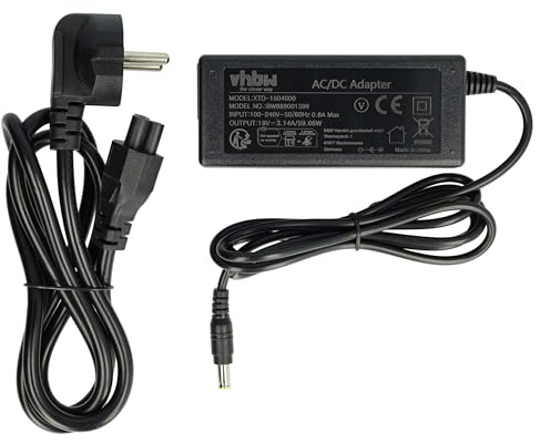 vhbw Netzteil kompatibel mit Samsung X520, X460-AS03, X460-AS04, X460-AS05 Sauger-Ladestation - Schwarz
