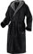 Mount Swiss Bademantel Damen Herren ARBON mit Kapuze aus edler Baumwolle I Morgenmantel flauschig I Frottee Farbe: schwarz, Grösse: 6XL