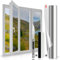 Film Occultant Fenêtre Anti Regard, Film Fenetre Anti Regard Miroir Anti UV avec Raclette, 60x300cm Film Occultant Fenetre sans Colle, Film Fenetre Anti Chaleur, Film sans Tain pour Fenetre
