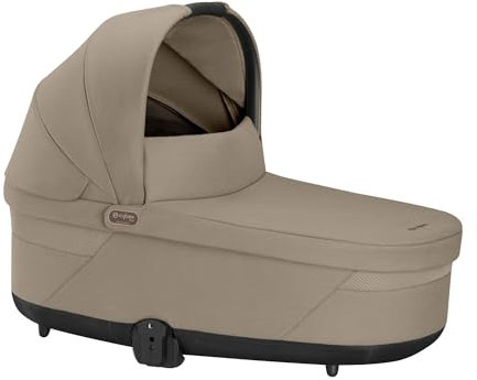 CYBEX Gold COT S LUX Kinderwagenaufsatz, Ab Geburt bis ca. 6 Monate (max. 9 kg), Für CYBEX Balios S Lux und Talos S Lux, Almond Beige