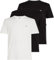 Tommy Jeans Men’s 3 Pack Short Sleeve Cotton T-Shirts, Multicolor (Ecru/Black/Black), L