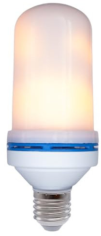 E24 Wir liefern Erfolg LED Feuer Lampe, flackernde Glühbirne für künstliches Feuer, Kerzen und Flammenlicht E27 (5W Groß) (4 Stück)