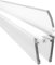 WAKA Premium Duschtür & Duschlippe PRO-L Duschdichtung Optisch Transparent, Duschdichtungen für Duschtüren 6-8mm Glas Länge 2000mm Duschkabinen Dichtungen & Duschtürdichtung mit der Besten Qualität