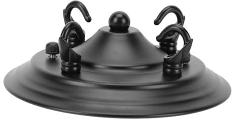 ANDRESLAD 1pc Ceiling Plate Black Pendant Canopy Kit Black Pendant Lights Light Canopy Plate Vintage Hanger Stand Chandelier Wall Holder Practical Light Holder Light Plate Home Wrought Iron
