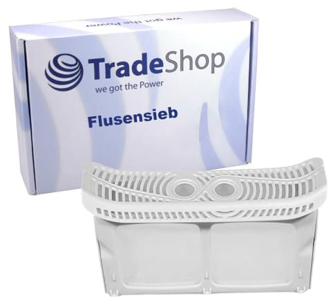 Trade-Shop Flusensieb/Flusenfilter/Fusselfilter kompatibel mit Whirlpool Bauknecht WTD 850B W EU, WTD 950B BK EU, TTK 8 B E, TTK 7 A1 E