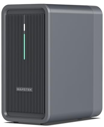 2025 Updated Balkonkraftwerk mit Speicher B2500, Marstek 2240Wh LiFePO4 Akku 6000 Ladezyklen, 1600W Max. 1600W PV-Eingang & 800W Ausgang Erweiterbar auf 8960Wh, IP65 wasserdicht & staubfest