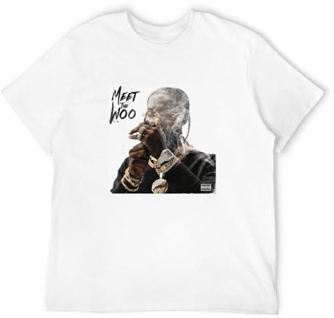 Men's Pop Smoke - Meet The Woo Album Cover - T Shirt White XL