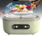 OZMDXKJ Yogurtera Portátil Pequeña, Pantalla LED Temporizador Fermentador 1,75L con 2 Tazas Grandes y 6 Pequeñas Calentamiento Temperatura Constante Tiempo Ajustable para Yogur y Queso,Green