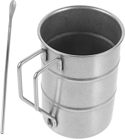 Cabilock 1satz Trinkbecher Mit Rostfreier Kaffeebecher Für Camping Und Bruchsicher Mit Breitem Henkel Für Komfortables Trinken