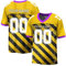 Generisch Individuelle American Football Trikot Personalisiert Rugby Trikot Fußball T-Shirts Football Jersey Stitched/Printed Sports Uniform Herren Damen Kinder 2025 Angebote(6-Yellow)