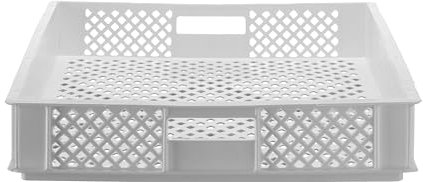 HENDI Cassetta per essiccazione della pasta fresca, di plastica forata, senza BPA, resistente alle temperature da -40°C a 90°, scatola, contenitore per asciugare pasta fresca, 600x400x(H)70mm, HDPE