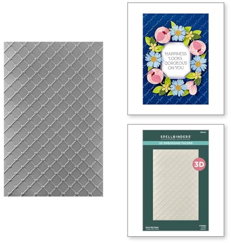 Spellbinders Classeur de gaufrage 3D Cross My Heart de la collection Gorgeous You