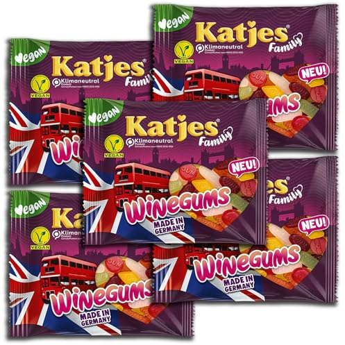 5 er Pack Katjes XXL Family Winegums 5 x 250g