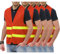 Generisch 5er Warnweste Herren Weste Warnschutz Sommer Warnwesten Erwachsene Leichte Arbeitsweste Funktionsweste Reflektierende Westen Fahrrad Sicherheitsweste Warehouse Deals Angebote Rot