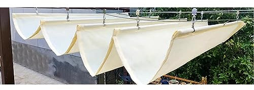 Wasserdichte, einziehbare Schattenabdeckung, PU-Polyester, Wellensegel, Pergola, regenfest, Überdachung, Schiebedraht, Markise für Außenterrasse, Glashaus, individuell