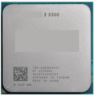 5 5500 6-Core - 12 Thread 3,6 GHz (4,2 GHz Max Boost) Socket AM4 Processore desktop sbloccato R5 5500