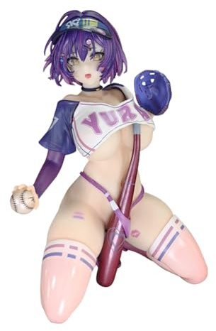 Anjinguang Yura Figur Statue Baseball Girl Yura kniende Pose Anime Illustration Figuren Original Malerei Figur Sammlung Modell Geschenke 18 cm