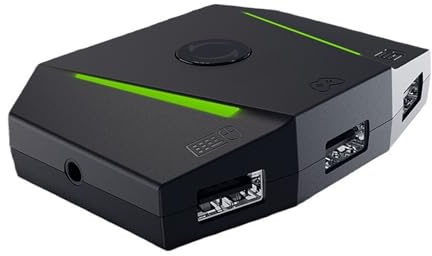 CAZSTYK Convertitore di console intelligenti Multi Systems Adattatori di gioco Plug & Play Adattatori per controller di gioco Adatto per VX2 AimB tastiera ponderata con pad antiscivolo