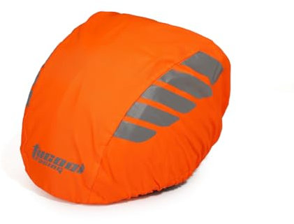 Tucool Racing Night Visual Fahrradhelm-Abdeckung, wasserdicht, winddicht, fluoreszierendes Orange