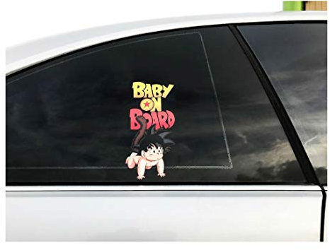 Goku Dragonball Z Baby on Board Autoaufkleber Dragonball Bumper Sticker Decal