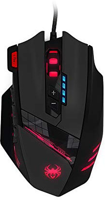 Grborn ZELOTES C-12 Wired USB Optical Gaming Mouse 12 Botones programables Ratones de Juego de computadora 4 dpi Regulable 7 Luces LED para Jugadores de Juego
