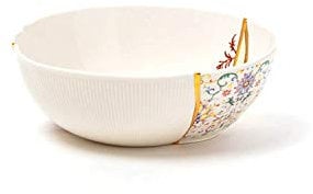 SELETTI KINTSUGI Collezione Piatti Ispirata dalla Tecnica Giapponese, Ciotola Bassa 09636