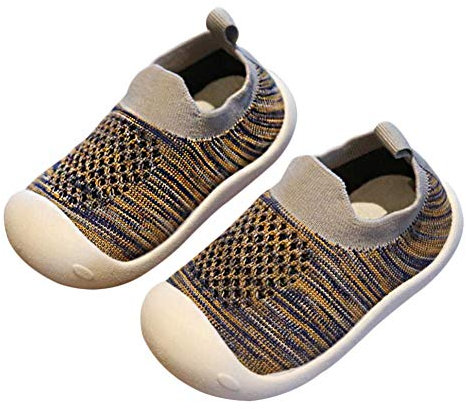 DEBAIJIA Unisex Baby Shoes Plattform, Bm02 Stripe Gray, 20 EU