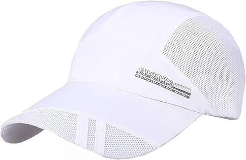 JAOAJ Sommer Atmungsaktive Mesh Baseball Kappe Laufen,Sport Schnell Sonnenhut Trocknend Baseball Hüte,Sport Cap Verstellbar,Kappe mit Uv Schutz Herren