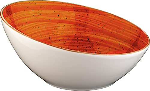 Bonna Premium Porcelain ATCVNT16KS Aura Terracotta Bowl Schale, Salatschale, Schüssel, 16cm, 350ml, Porzellan, terrakotta, 1 Stück